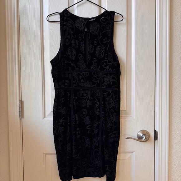 Free People Intimately Burnout Babe Black Velvet Bodycon Dress Festival Large - Picture 9 of 12